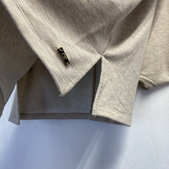 Calvin Klein Round Neck Drawstring Waist Sleeveless Dress Women Medium Beige - Picture 16 of 16